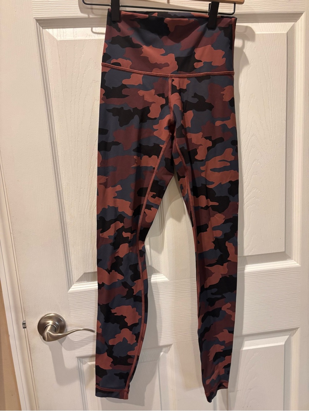 lululemon athletica Camo Leggings in Rust & Navy